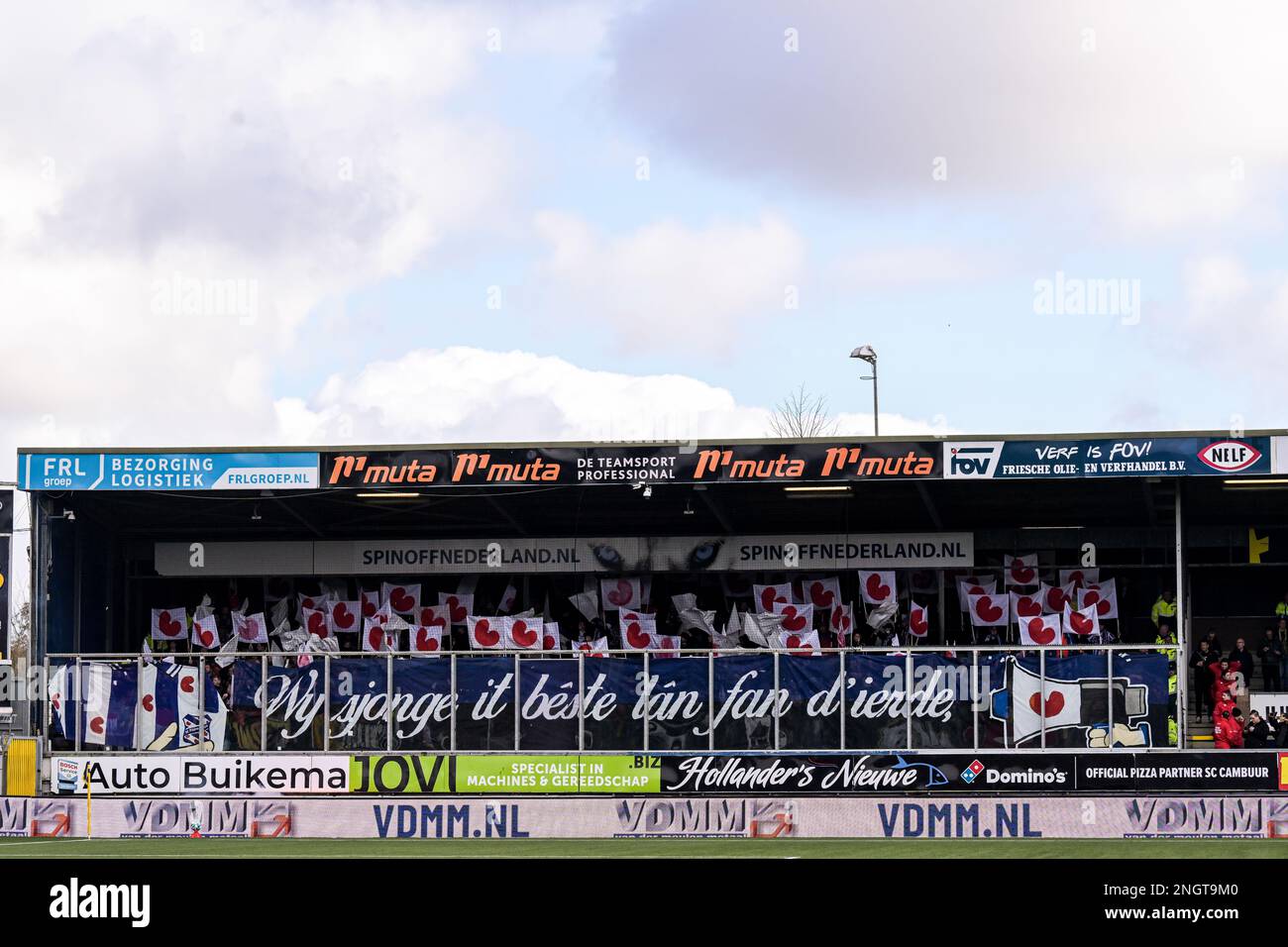 LEEUWARDEN - Fans of SC Heerenveen during the Dutch premier league ...