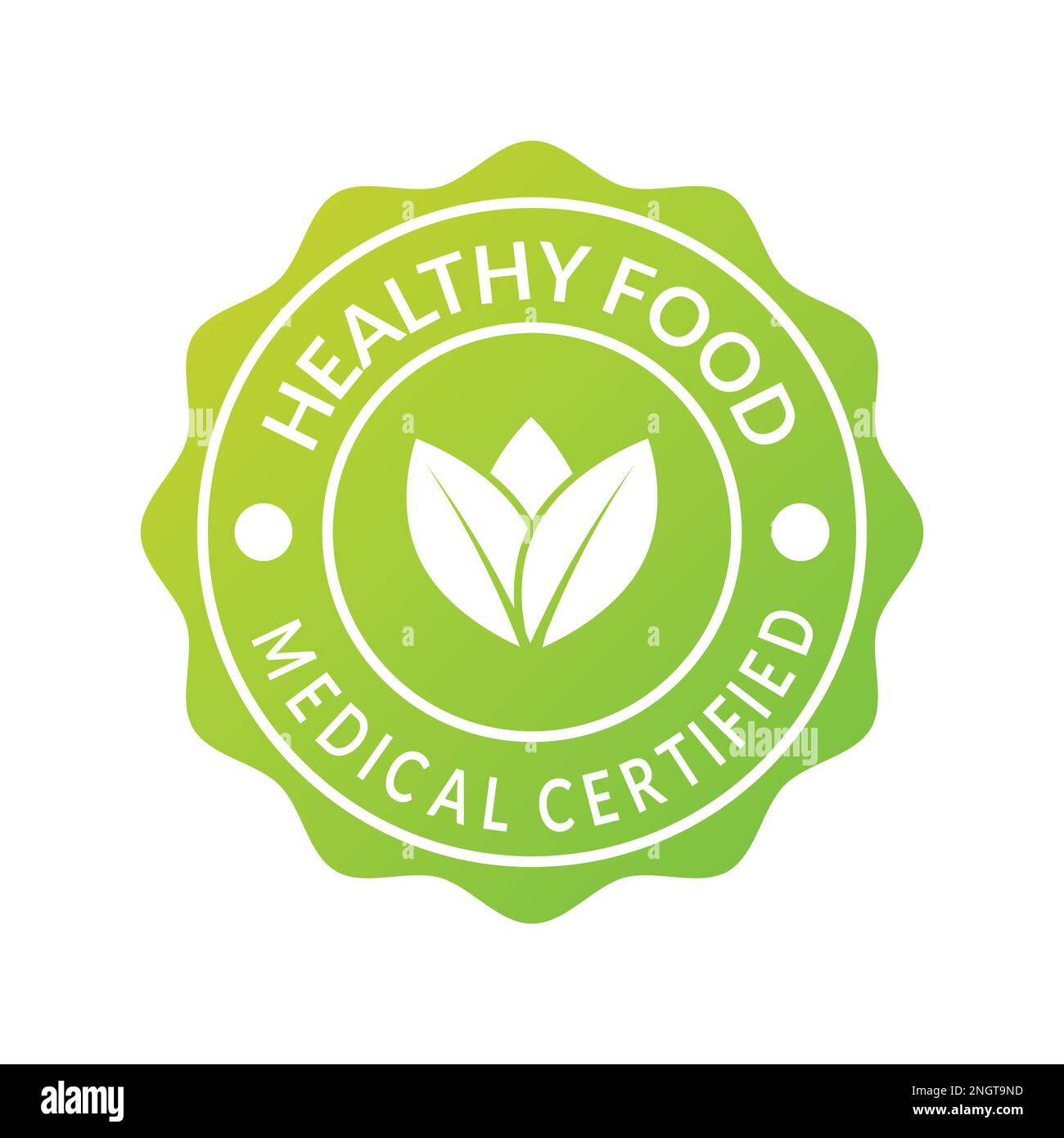 healthy food emblem icon vector illustration for cbd oil label, hemp oil label, product packaging design elements, supplement design Stock Vector