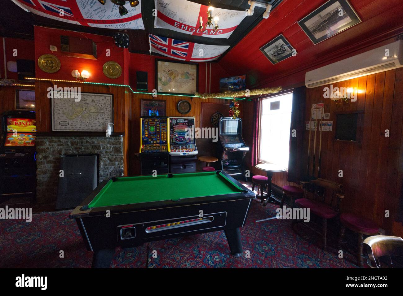 The Globe Tavern in Stanley. The most southerly pub in the world Stock Photo