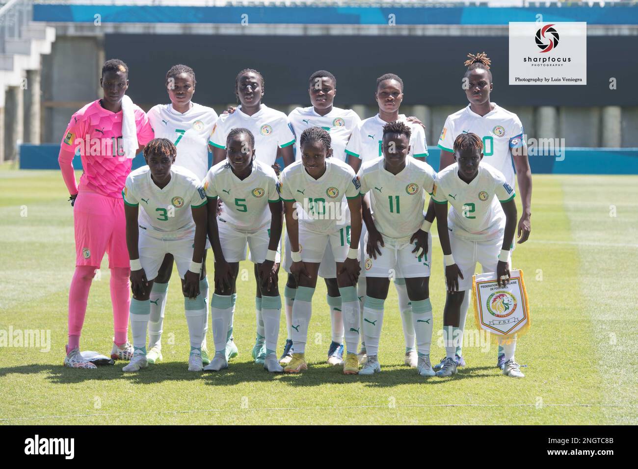 Auckland, New Zealand. 19th Feb, 2023. Senegal Women's National team pose for a photo during the FIFA Women's World Cup 2023 Playoff held at the Norther Harbour Stadium. Final score; Panama 2:0 Papua New Guinea. Credit: SOPA Images Limited/Alamy Live News Stock Photo