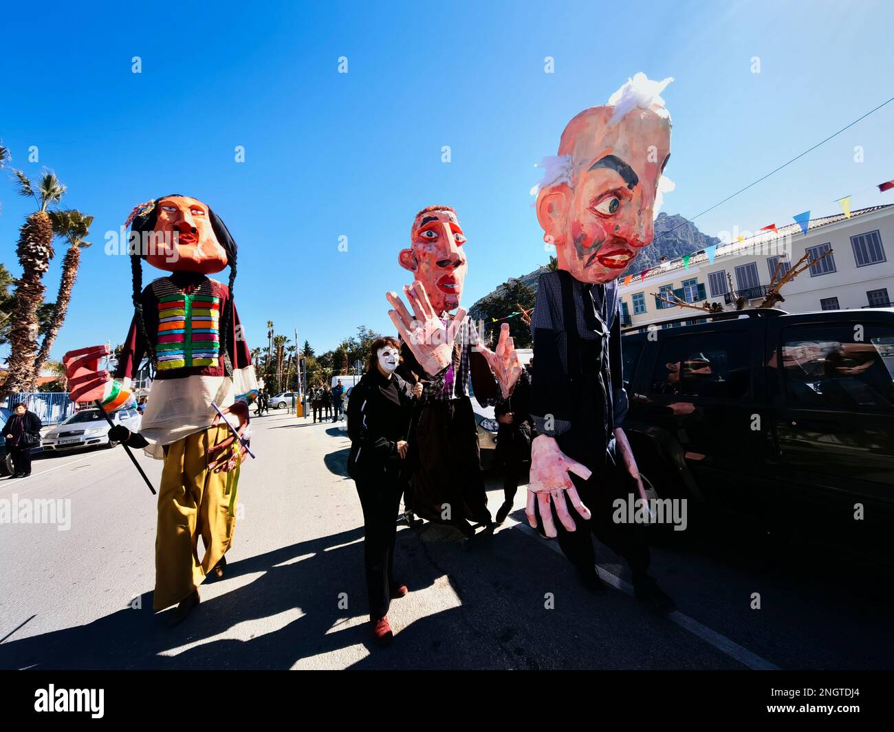 Nafplio, Greece, Sunday, 19 February 2023. Giant in a