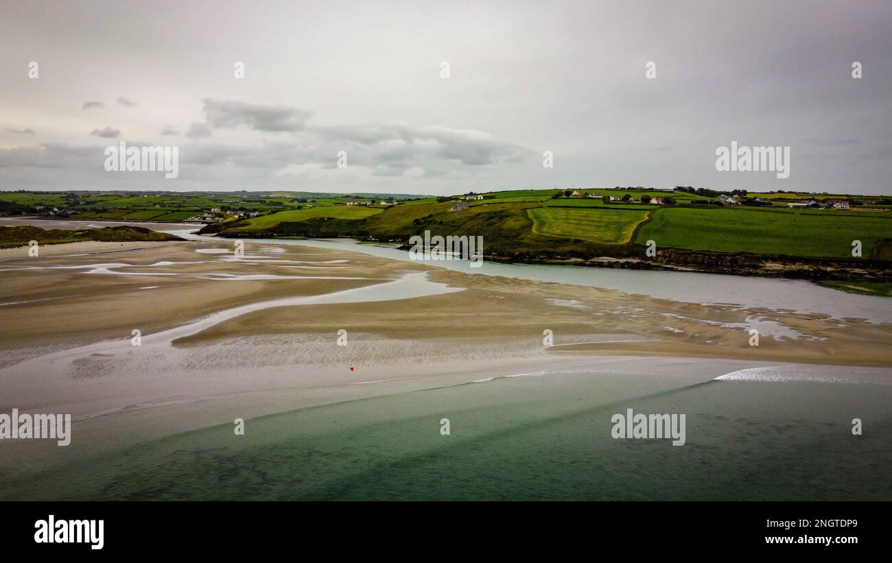 Inchydoney Beach. Seaside landscape. The Irish beach. The coastline of the Atlantic. Stock Photo