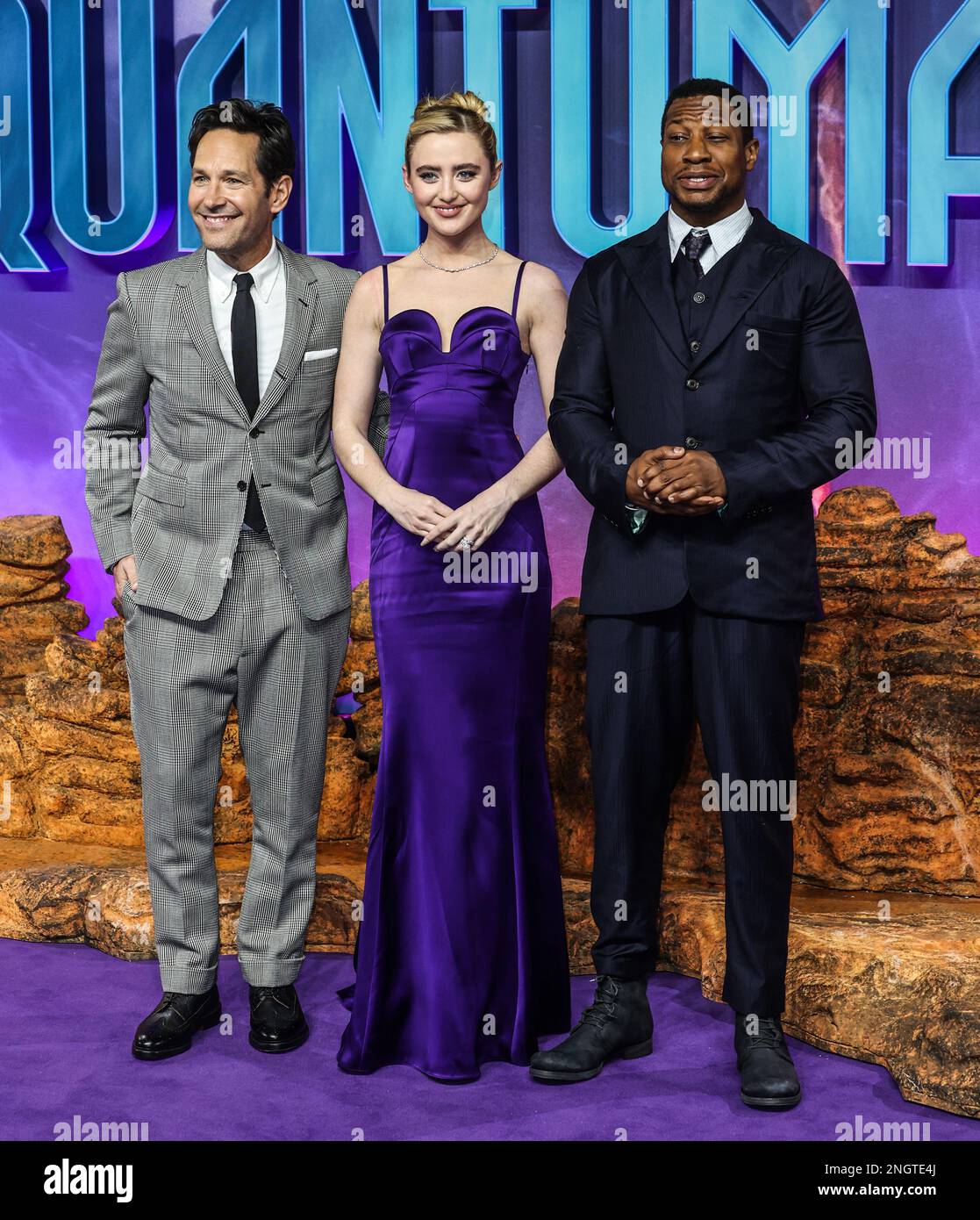 Paul Rudd, Kathryn Newton and Jonathan Majors seen attending the UK ...