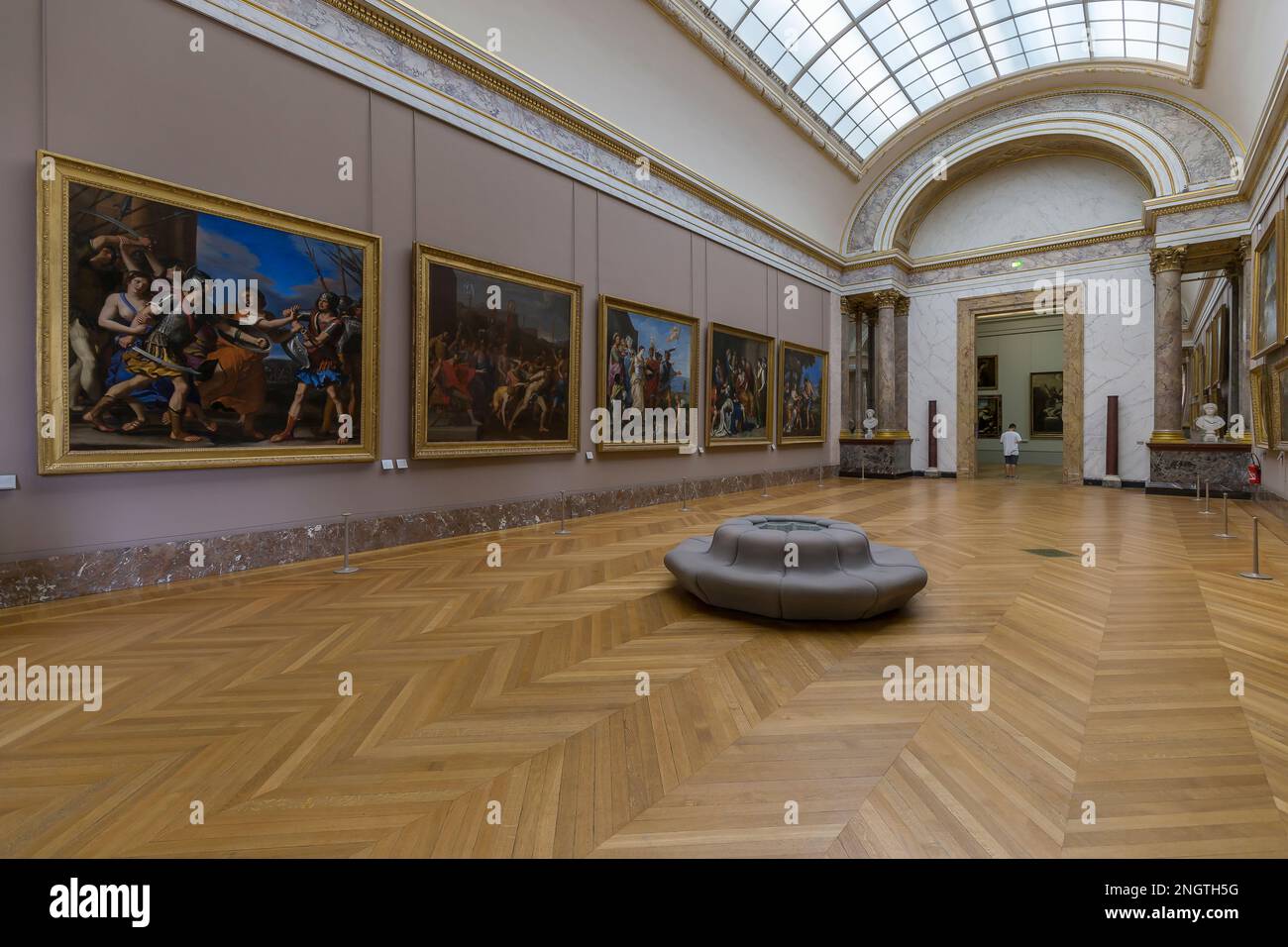 Paris, France - 2022, August 31: interior architecture of the famous ...