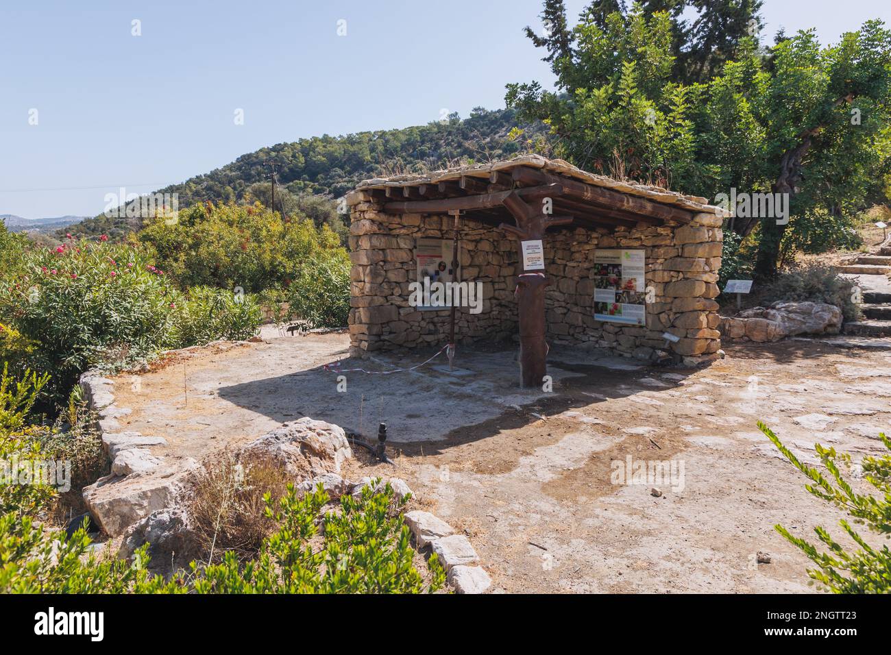 Botanical Garden Baths of Aphrodite in Akamas National Forest on the
