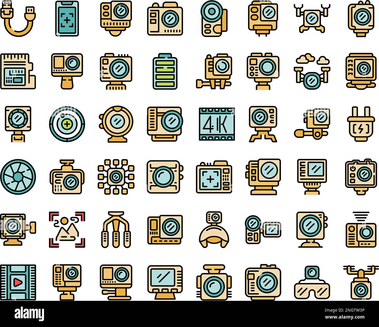 Gopro helmet Stock Vector Images - Alamy
