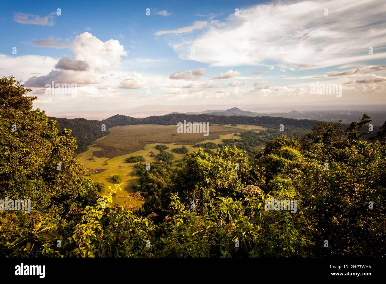 african landscape beautiful view from mountain, africa, tansania Stock ...