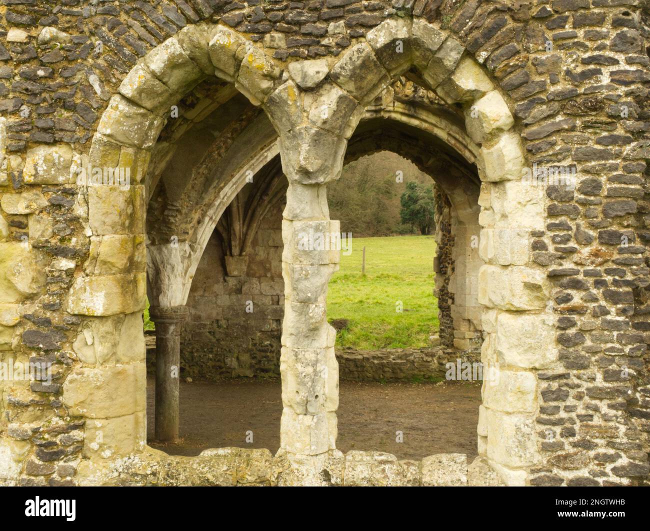 Waverley Abbey ruins, Farnham, Surrey Stock Photo