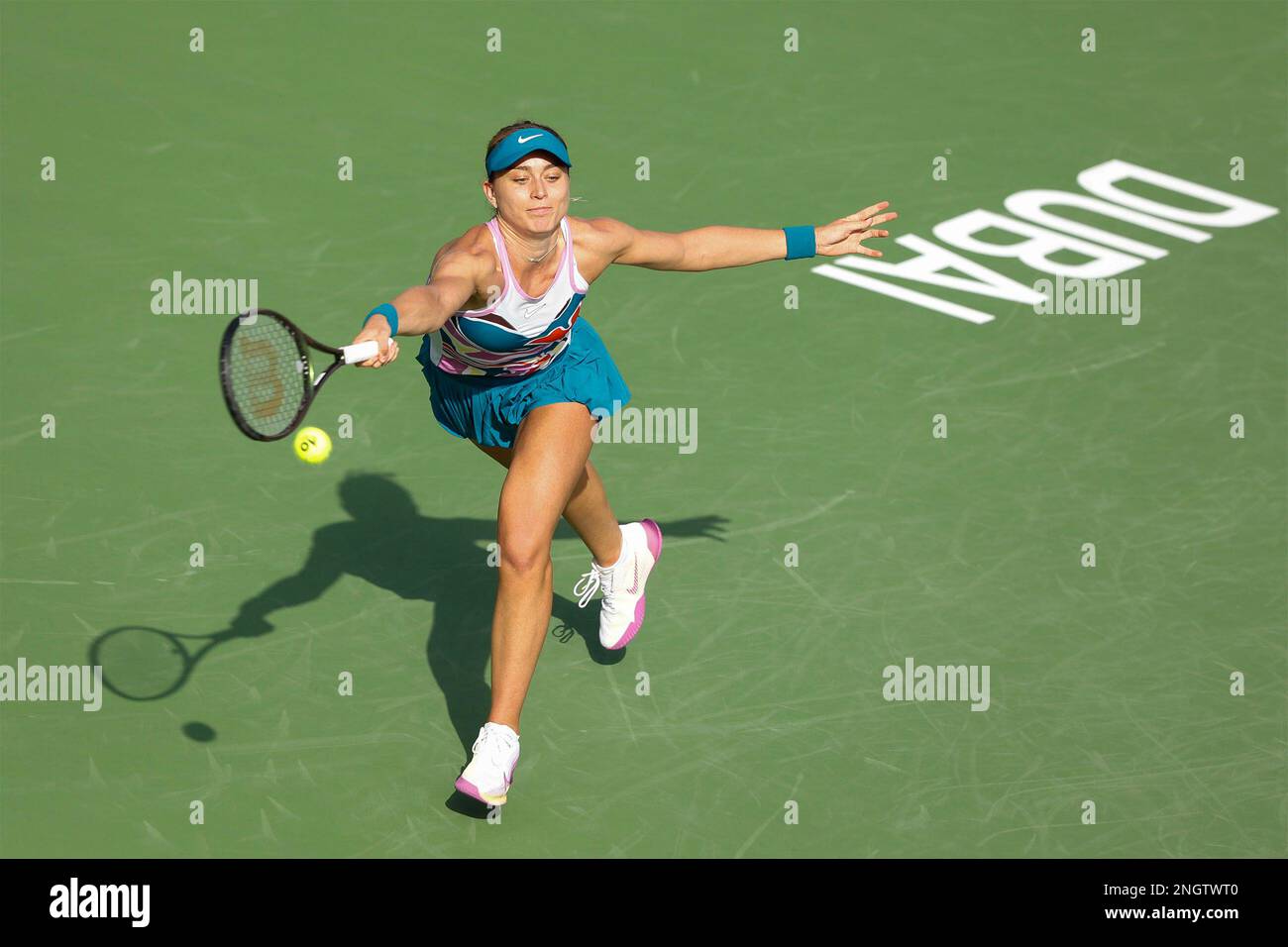 Dubai, UAE, 19th. Feb, 2023. Russian tennis player Liudmila