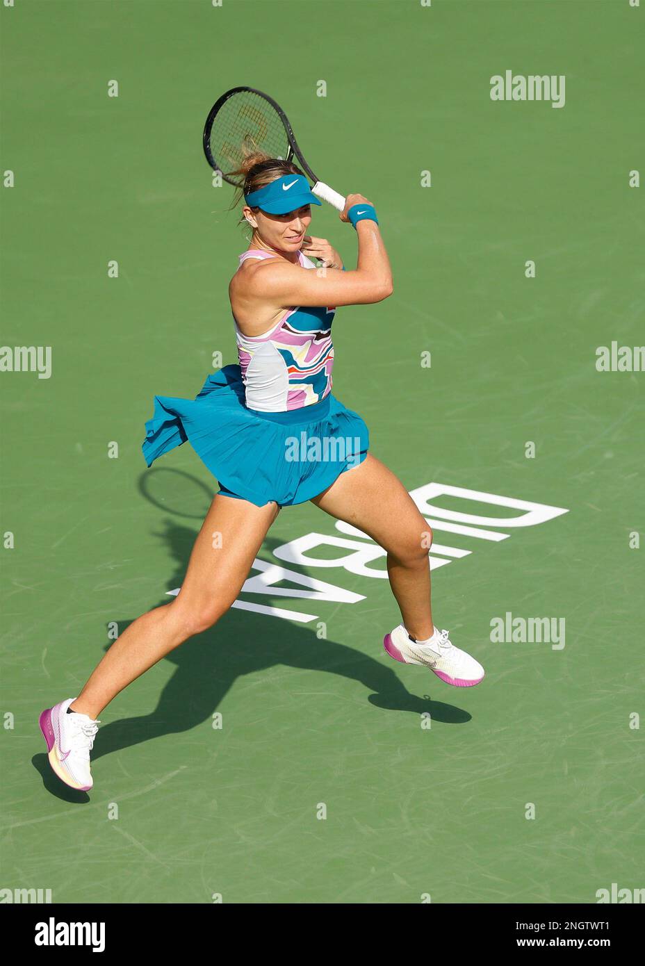 Dubai, UAE, 19th. Feb, 2023. Russian tennis player Liudmila