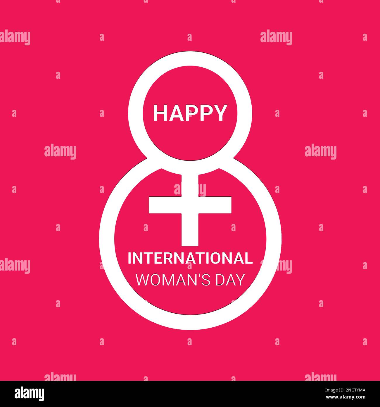 Vector illustration on the theme of International Women's day Observed on March 8th every year. Stock Vector
