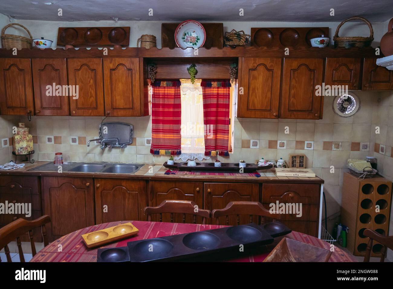 Kitchen in Sofia And Andreas Traditional House in Letymbou village in