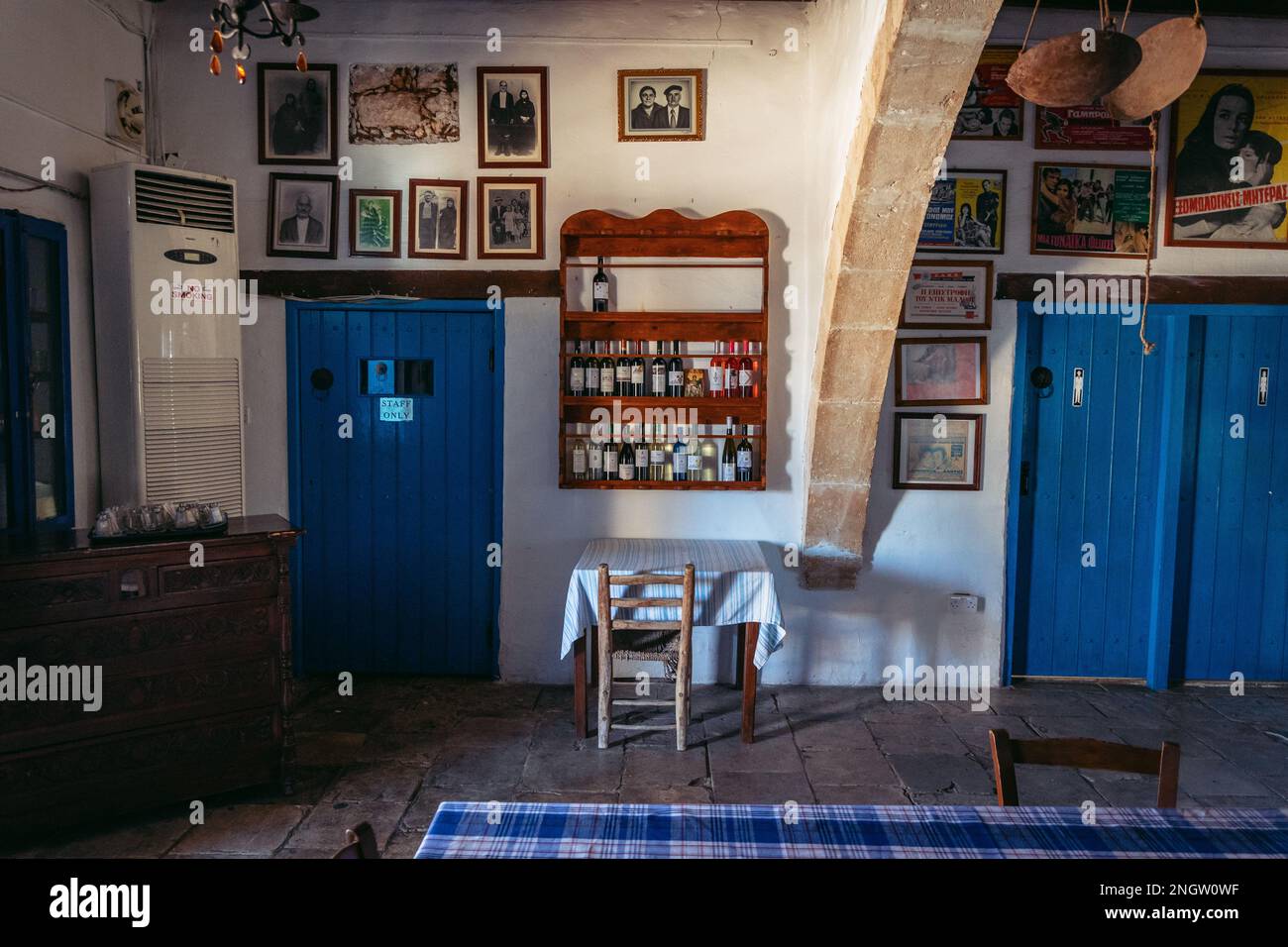 Traditional family tavern Ploumin in Sotira city, Famagusta district in Cyprus island country