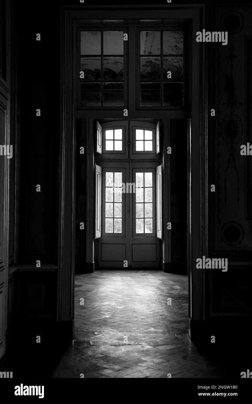 Morning sun through window Black and White Stock Photos & Images Alamy