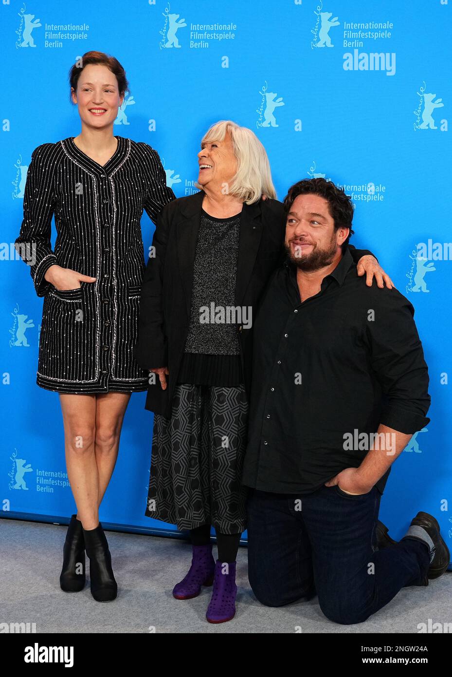 Berlin, Germany. 19th Feb, 2023. Vicky Krieps (l-r), actress ...
