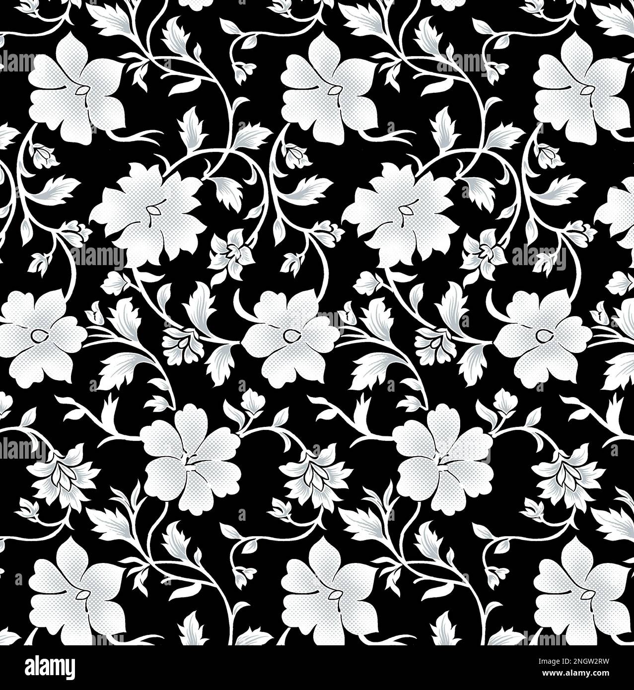 Textile Digital Ikat Ethnic Design Set of damask Border Baroque Pattern wallpapers gift card Frame for women cloth use Mughal Stock Photo