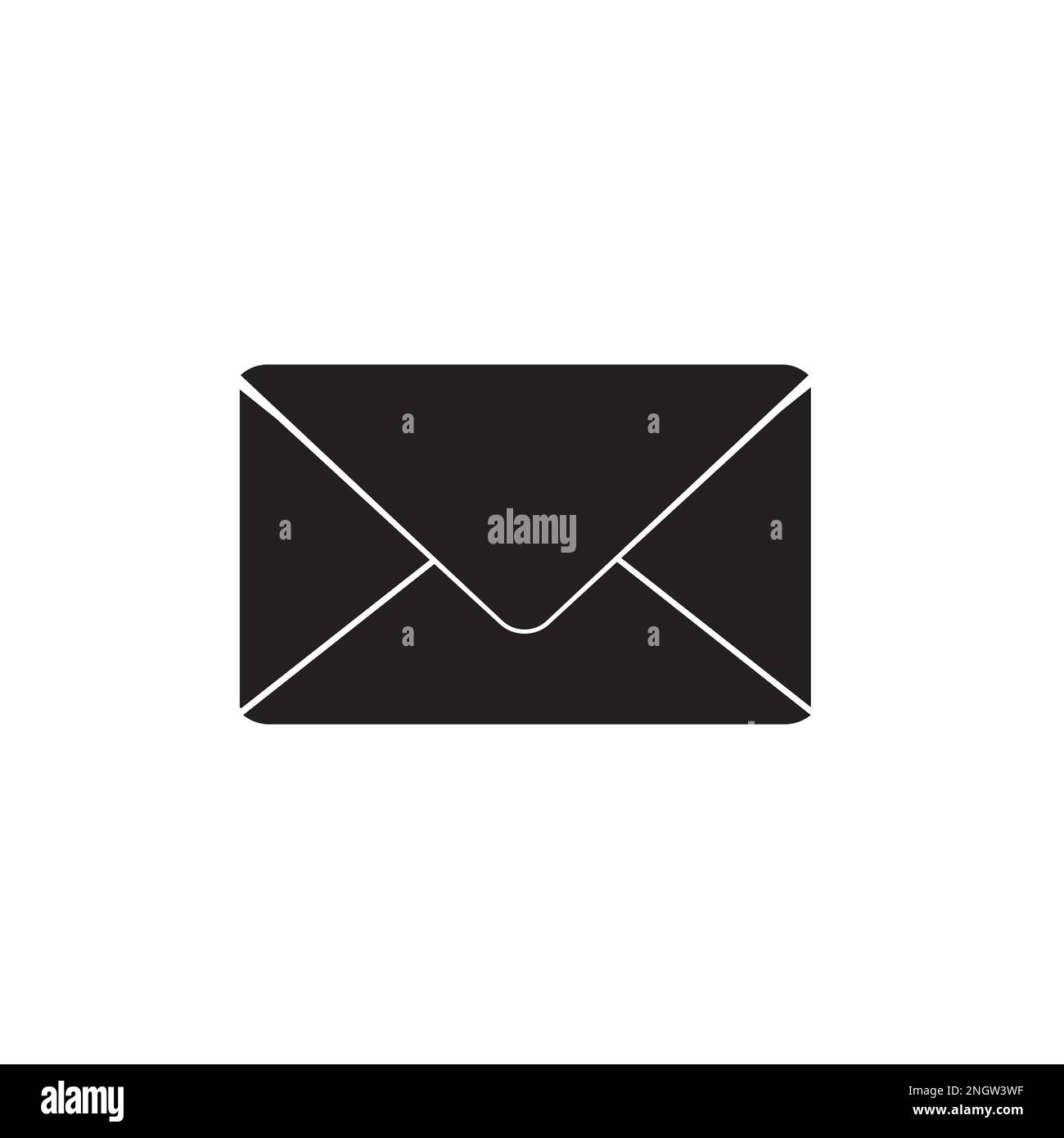 Envelope icon vector, email or incoming message. Mail icon vector for web, computer and mobile app. Message envelope line art icon for apps Stock Vector