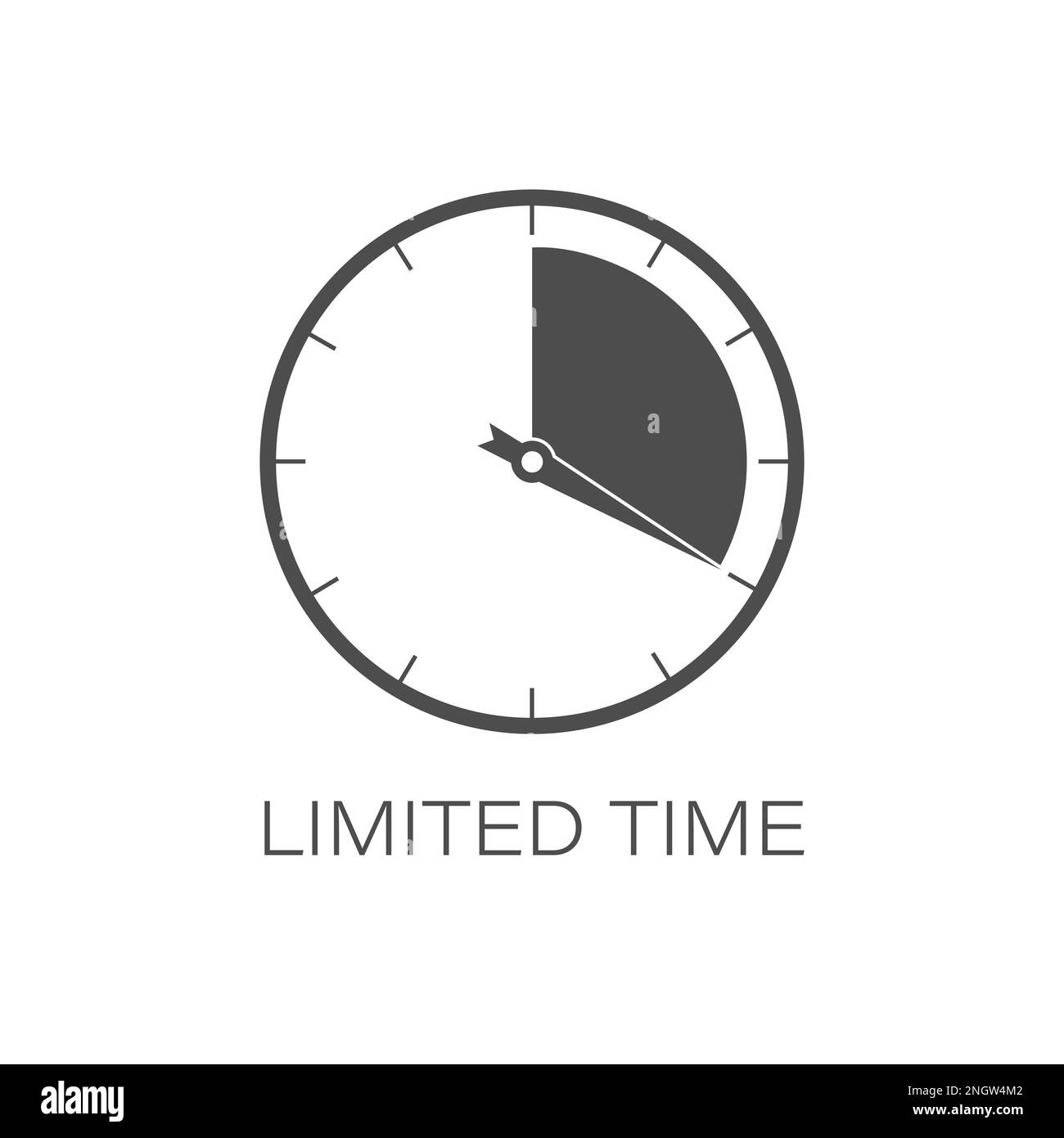 Limited time icon flat icon Stock Vector Image & Art Alamy