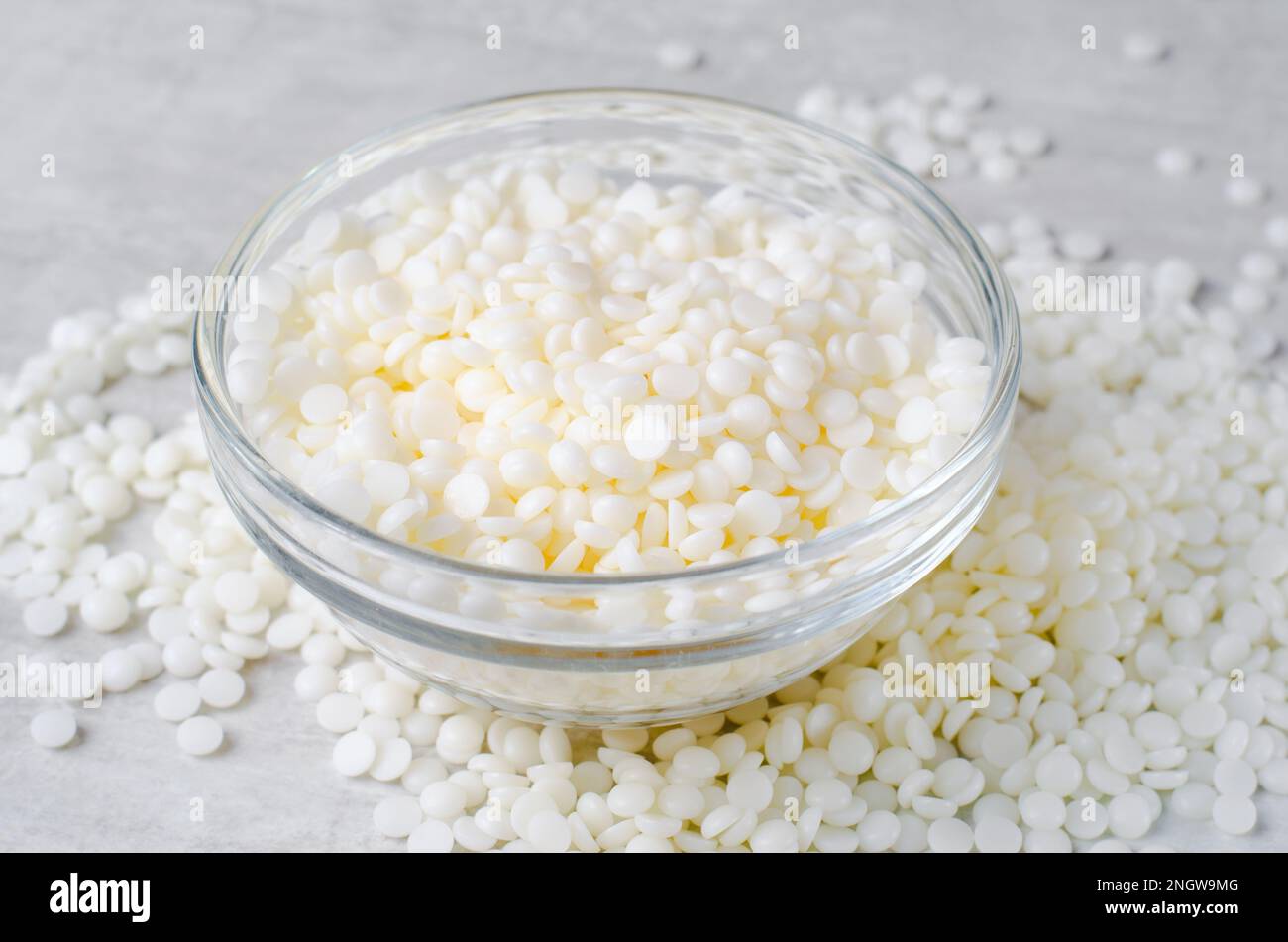 Soy Wax, Natural Ingredient For Candle Making, diy, hobby concept Stock