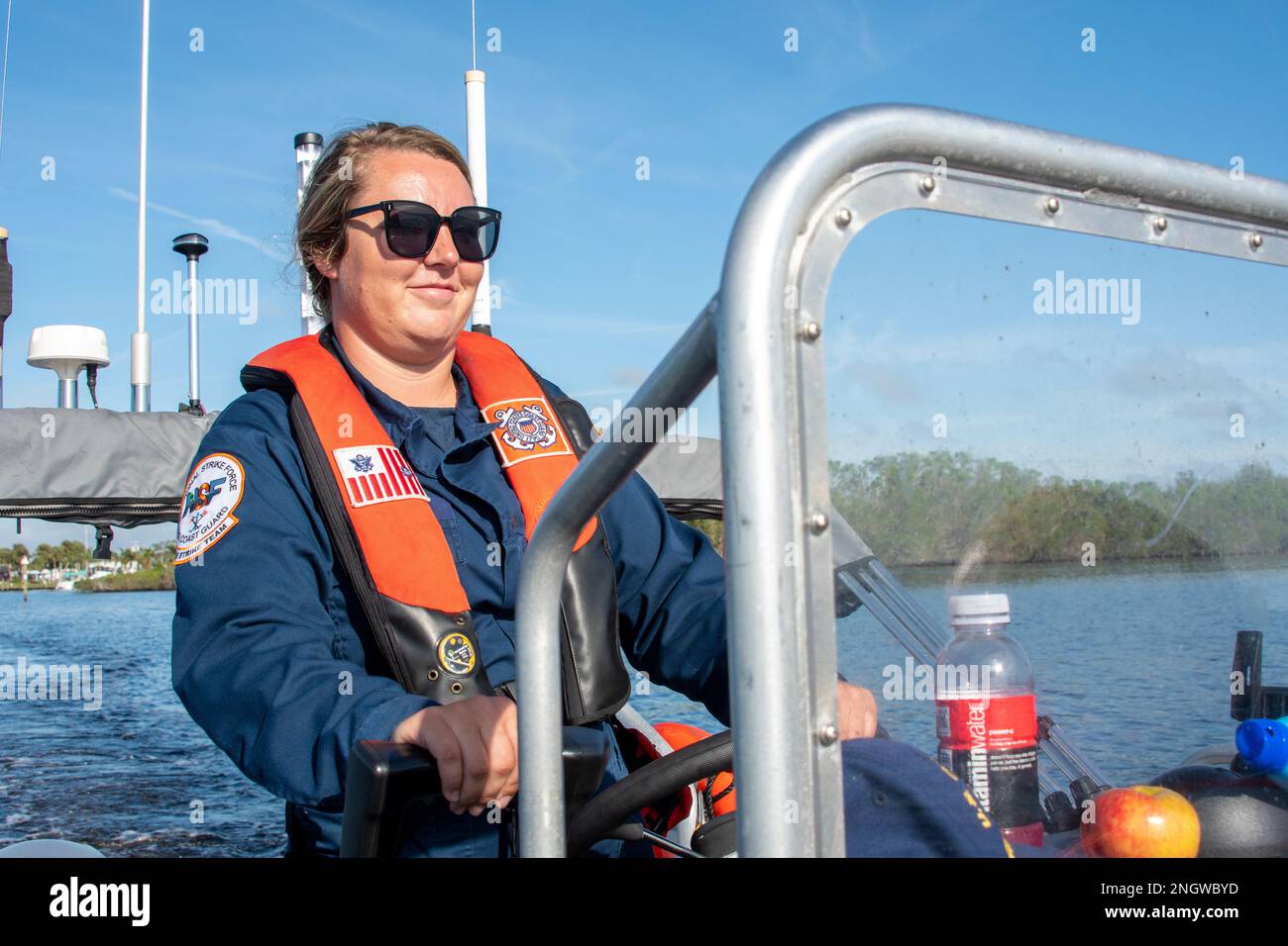 Coast Guard Petty Officer 2nd Class Haven Gill, a boatswain’s mate with