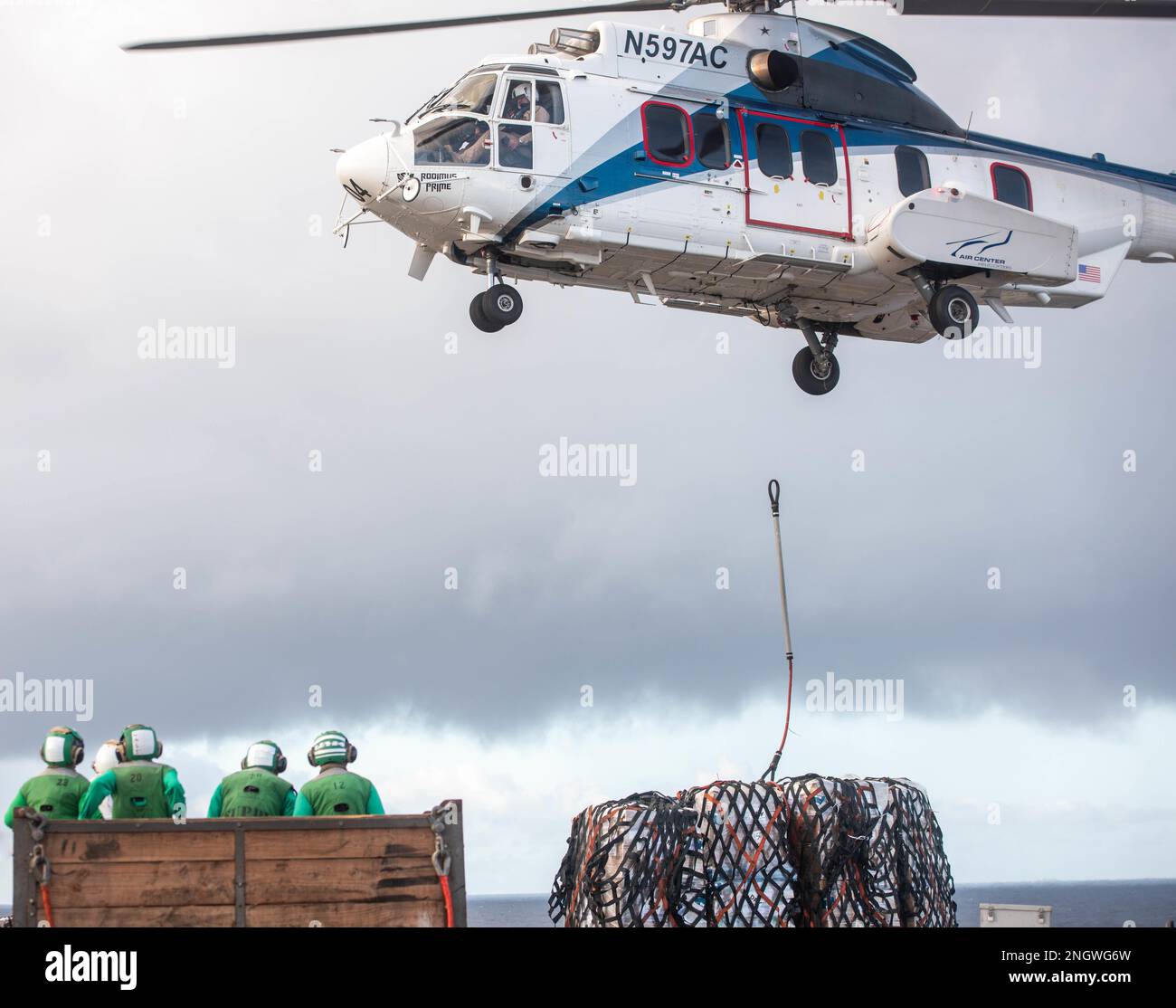 221128-N-UF592-1202 PHILIPPINE SEA (Nov. 28, 2022) Sailors Observe As A ...