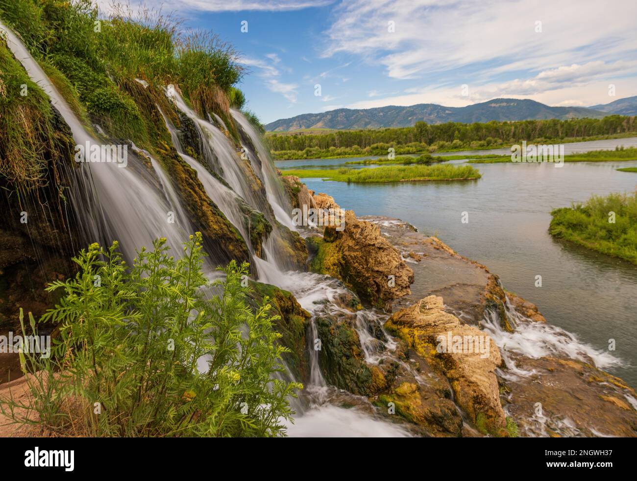 Scenic Fall Creek Falls Along the Snake River Idaho Stock Photo Alamy
