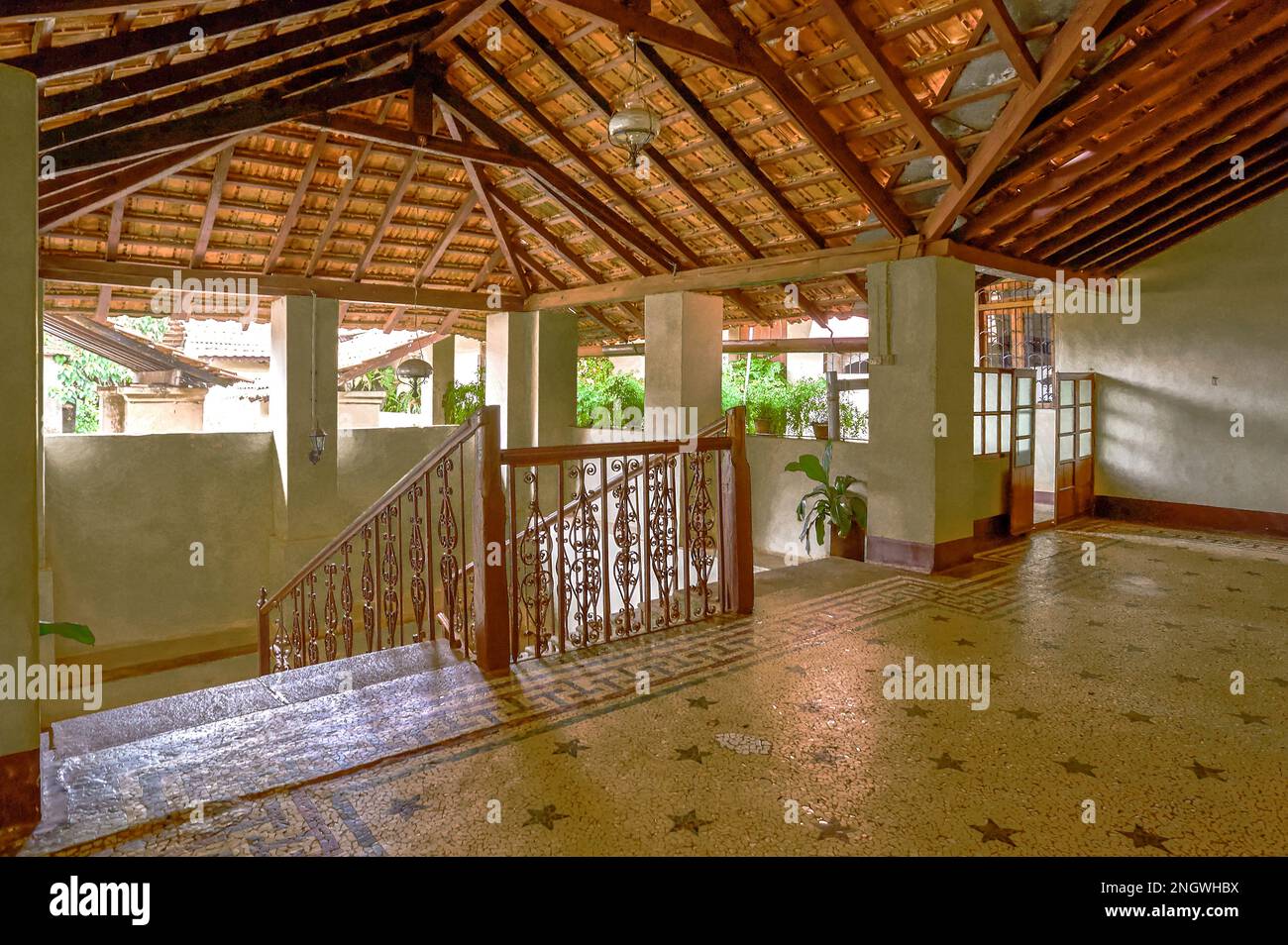 06 10 2009 The Menezes Braganza Pereira house  at the Chandor village in South Goa.more than 350 years old at chandor Goa India Stock Photo