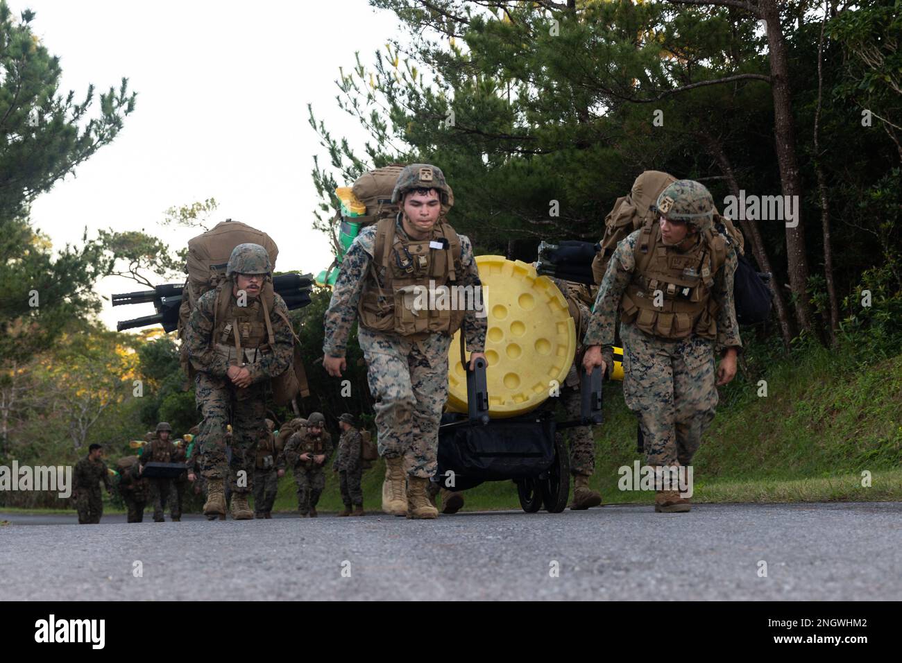 U.S. Marines with the command element, 31st Marine Expeditionary Unit ...