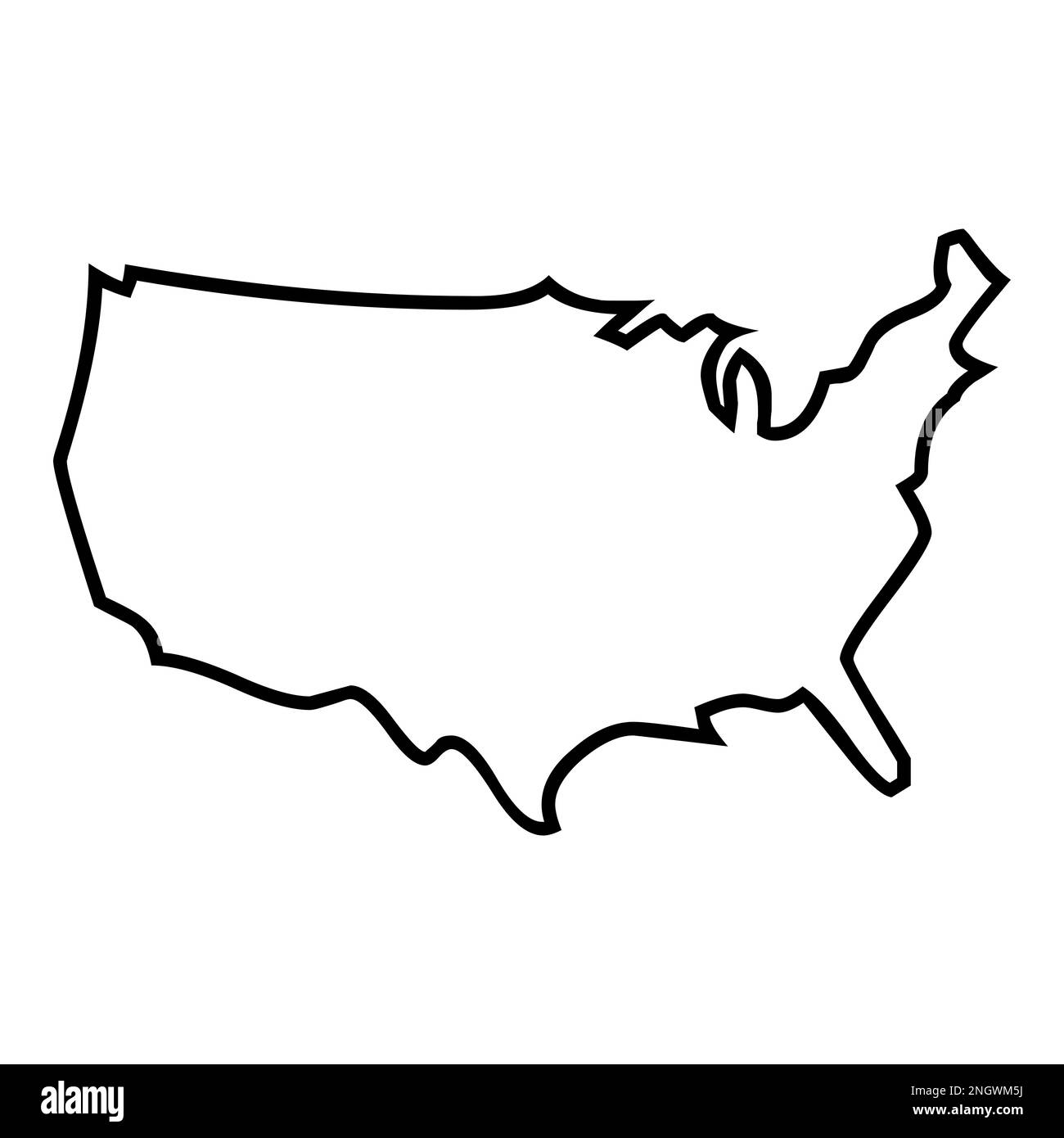 USA map symbol icon Stock Photo - Alamy