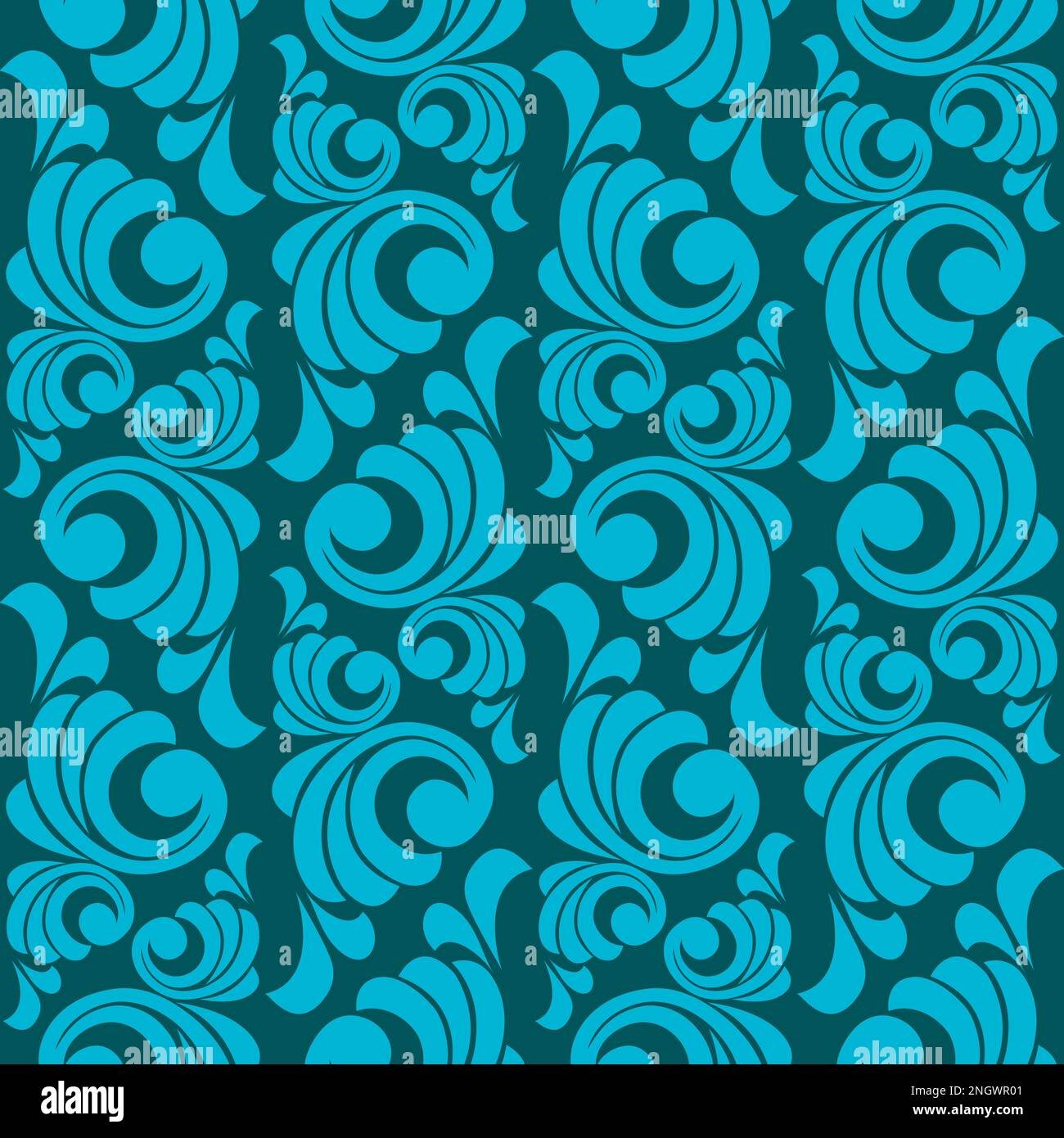 Vector damask vintage baroque scroll ornament swirl. seamless pattern ...