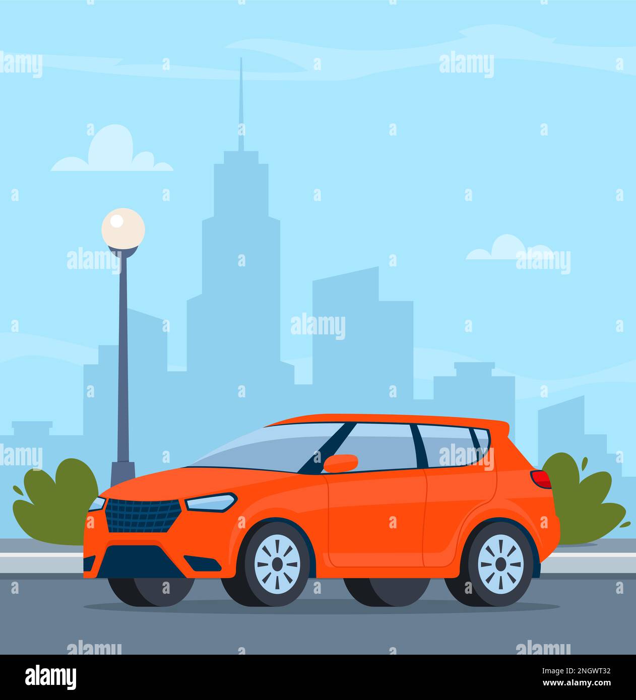 High rise skyscraper skyscrapers building buildings view Stock Vector