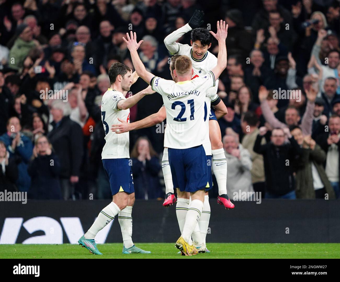 Tottenham goal celebration 2022 hi-res stock photography and images - Alamy