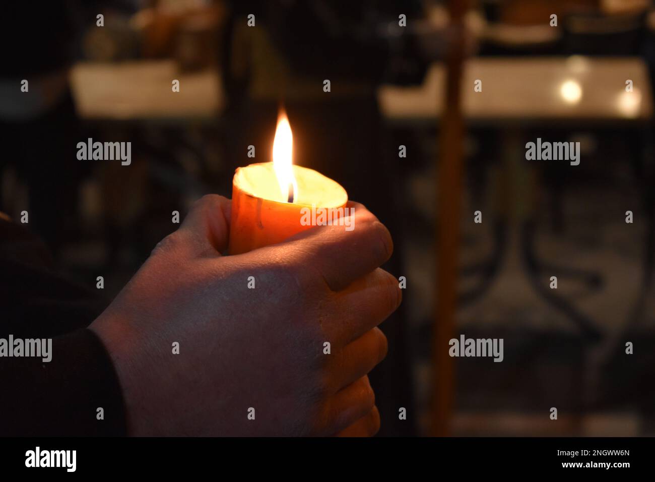 Light in spanish holy week Stock Photo Alamy