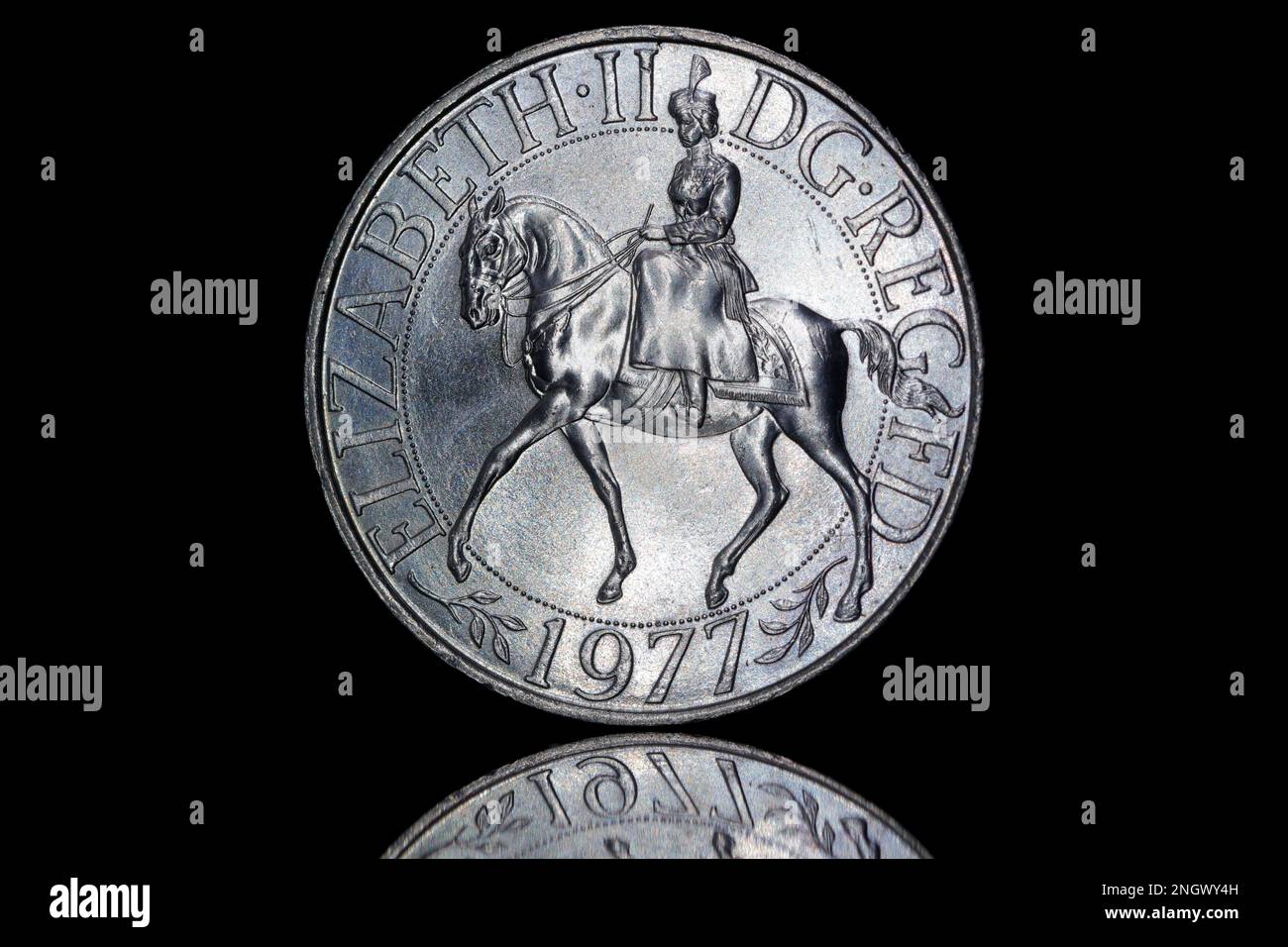 1977 Silver Jubilee Crown Issued to commemorate the 25th anniversary of the Queen's accession to