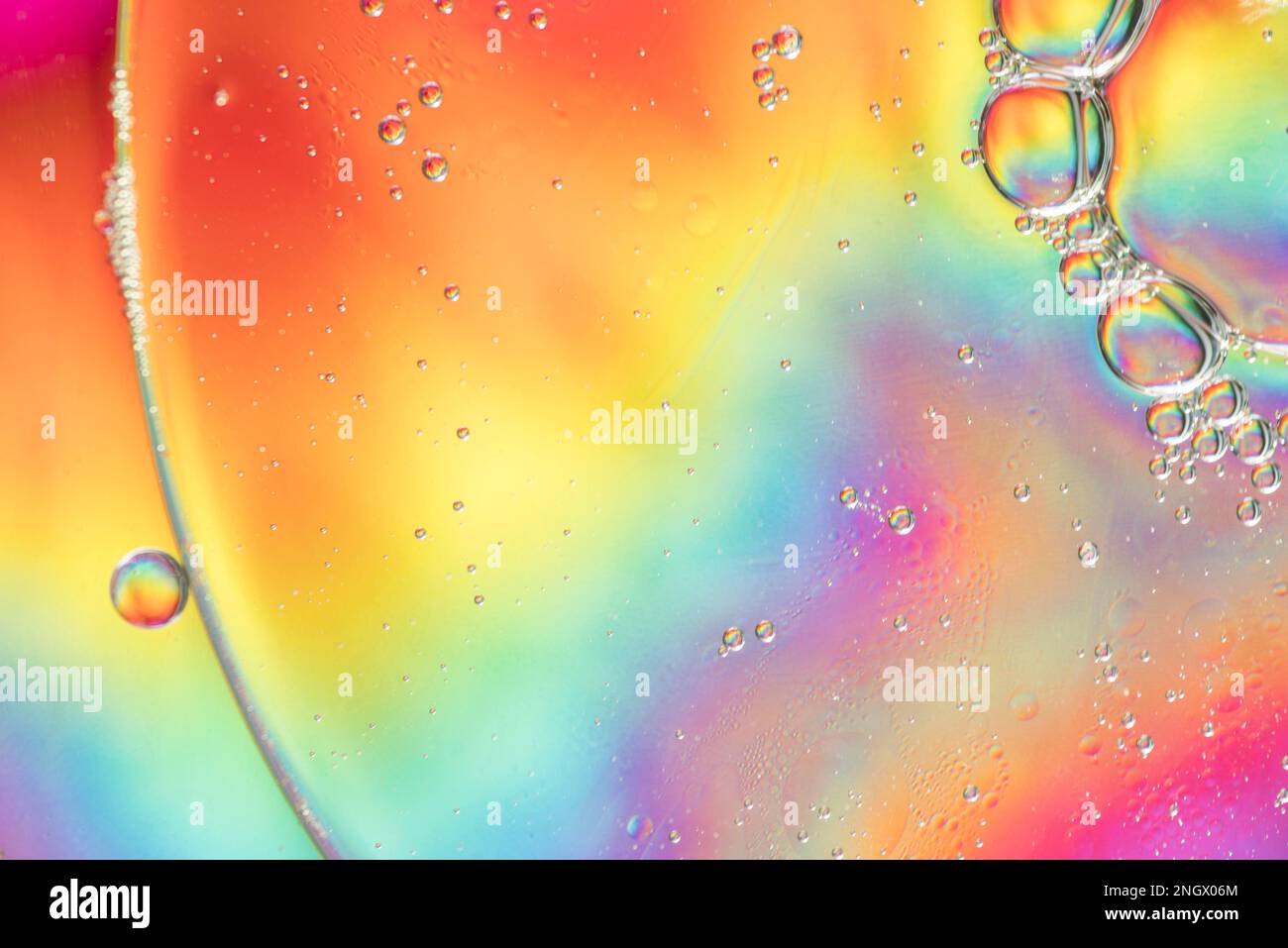 different rainbow abstract bubbles texture Stock Photo