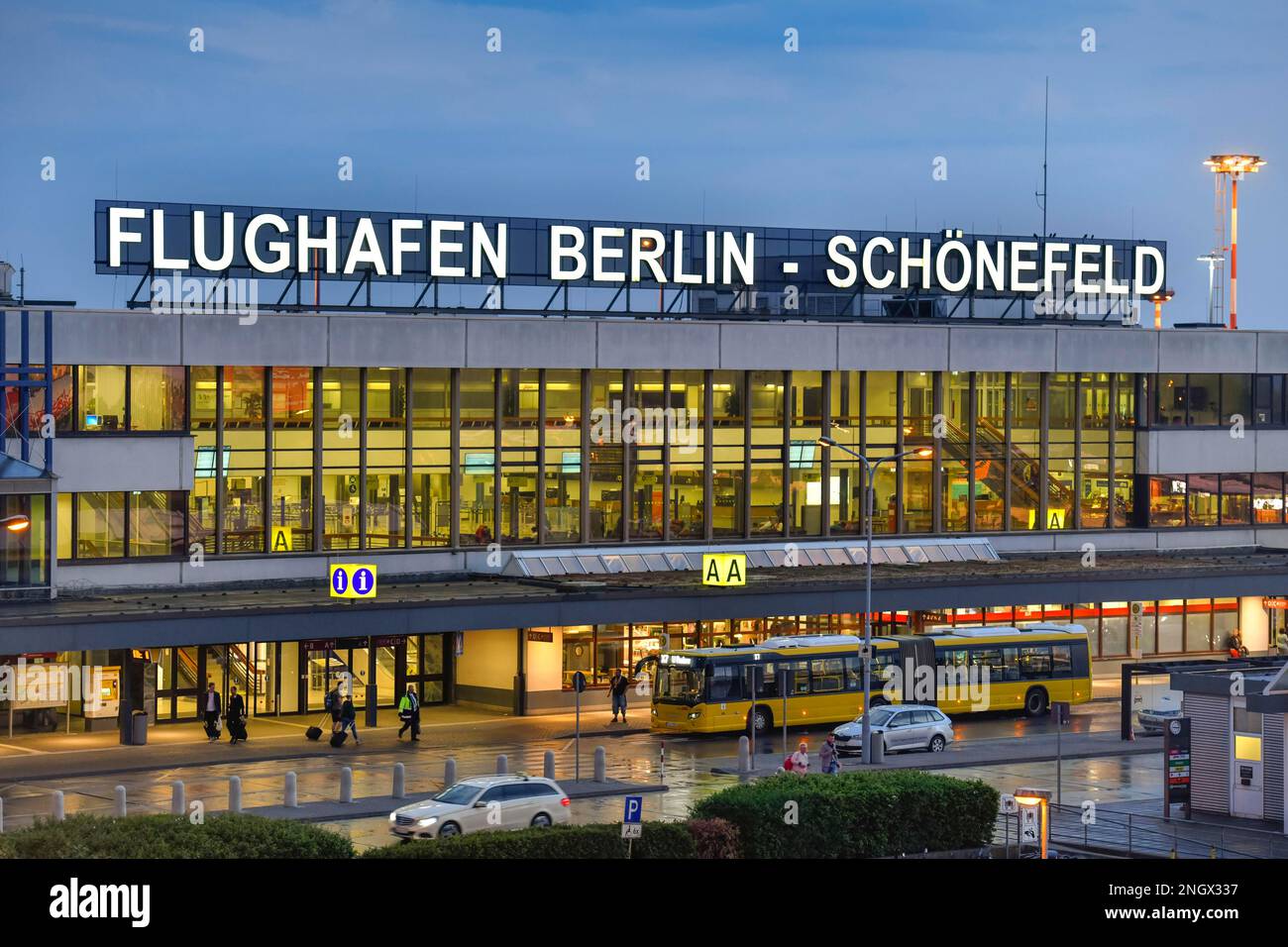 Terminal A, Schoenefeld Airport, Brandenburg, Germany Stock Photo