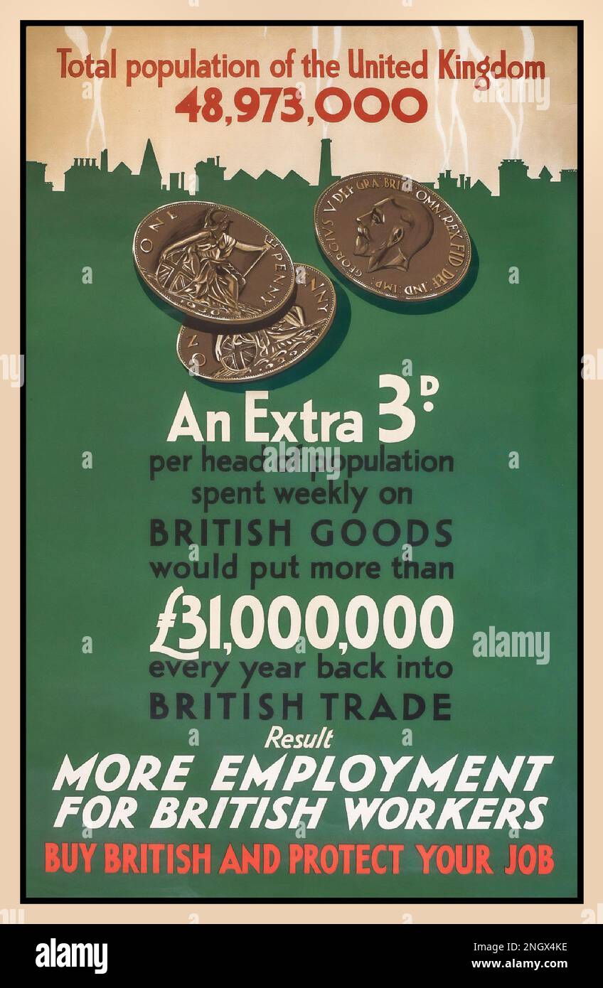 Vintage 1930s buy british poster hires stock photography and images