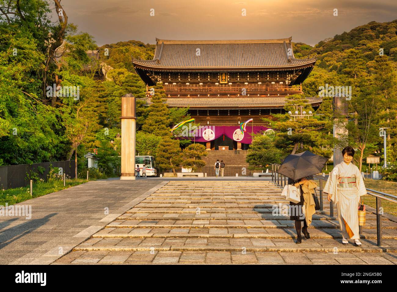 Kyoto Japan. Chion in shrine temple Stock Photo