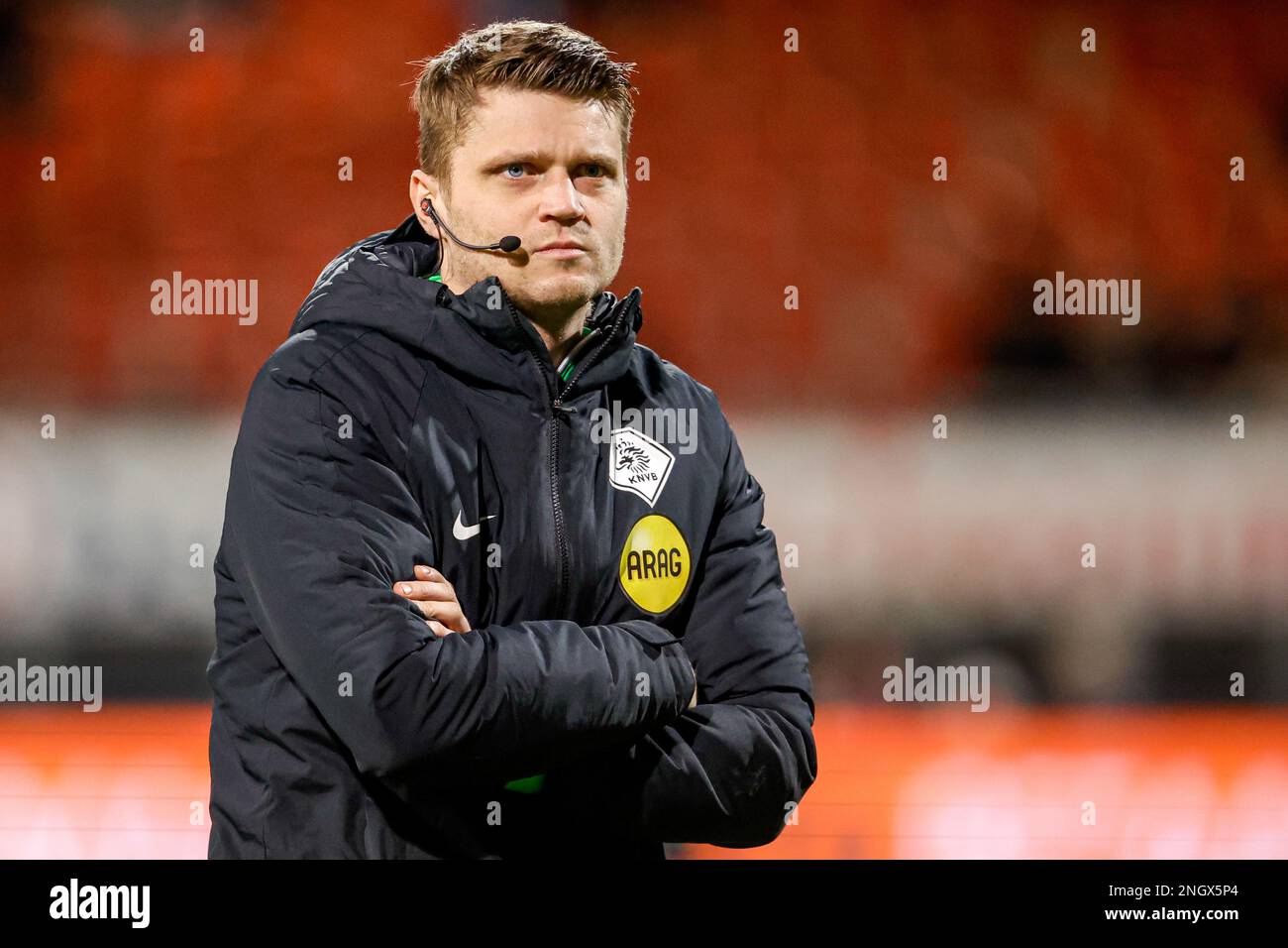 Roger Rozendal ROTTERDAM, NETHERLANDS - FEBRUARY 19: Fourth Official Jesse Rozendal ...