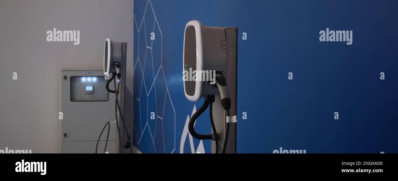 EV Charger quick charge type at car parking which DC Charging faster