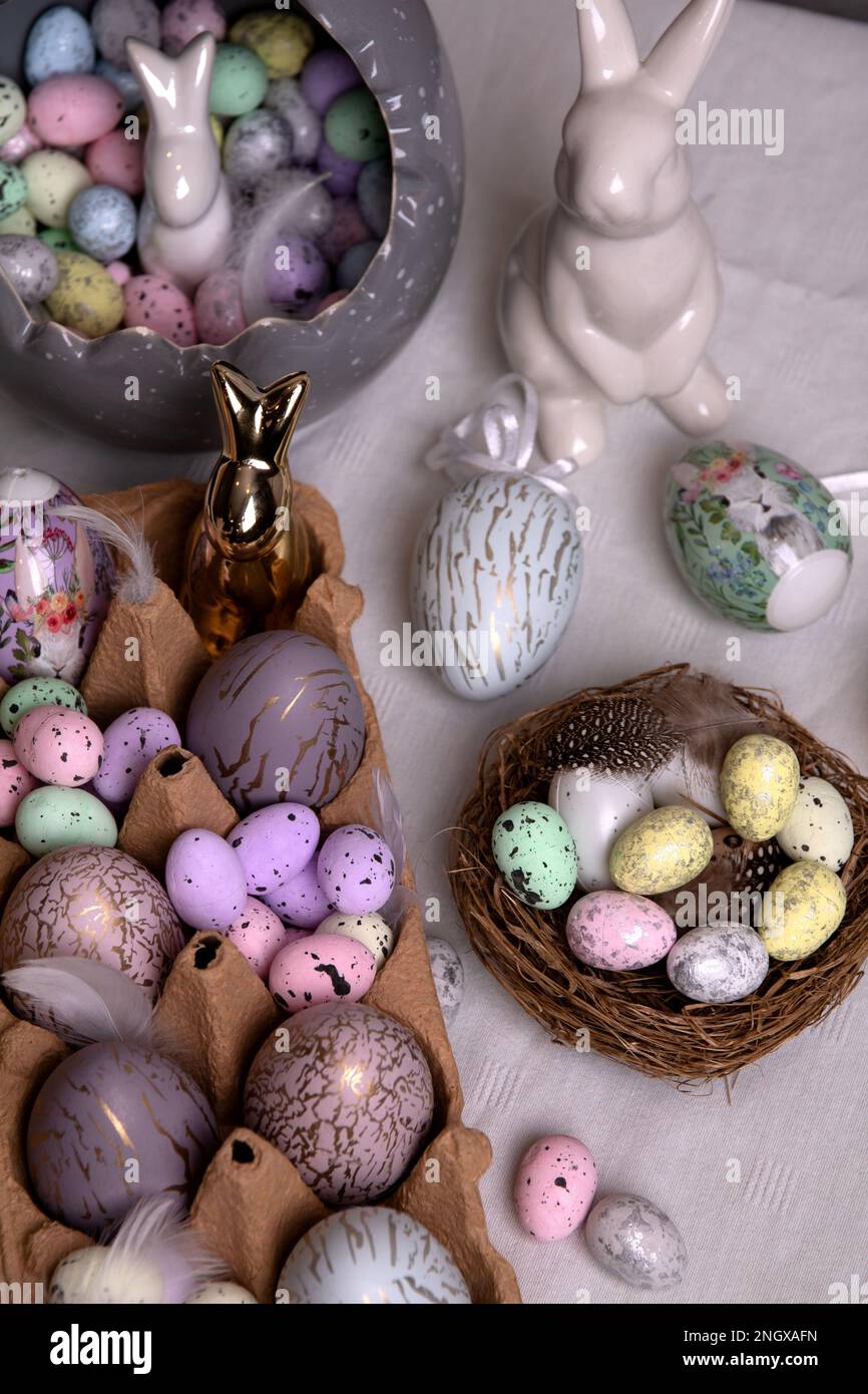 3D good Faberge egg with Easter bunny