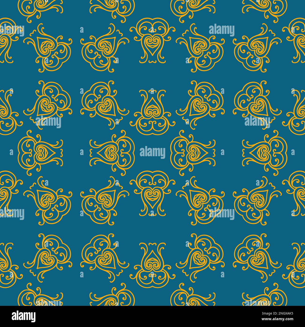 Tints of Black and Gold Seamless pattern, Abstract Seamless pattern, Vector Seamless pattern. Repeating geometric, Seamless floral pattern. Stock Vector