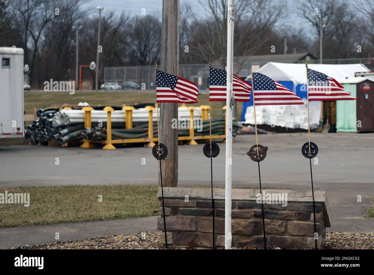 East Palestine, OH, USA. 19th Feb, 2023. View of East Palestine, Ohio
