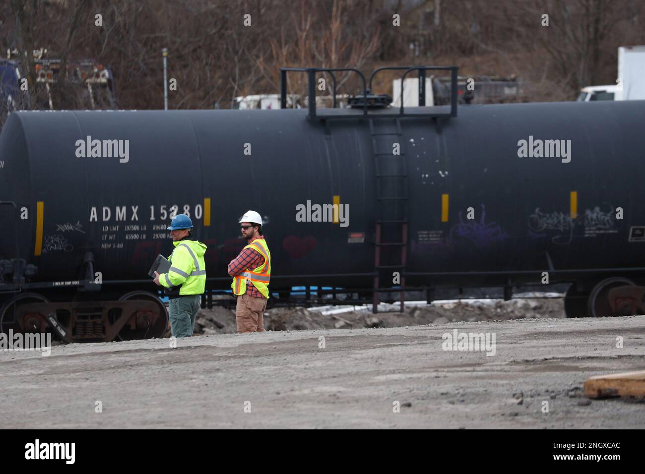 East Palestine, OH, USA. 19th Feb, 2023. View of East Palestine, Ohio