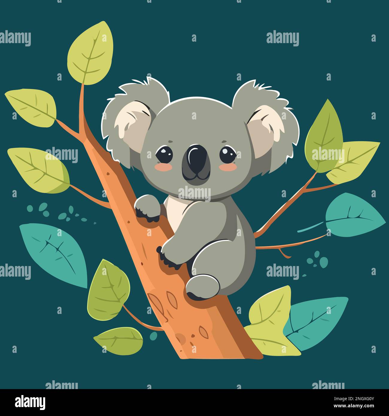 common koala herbivore mammal animal body Minimalist vector