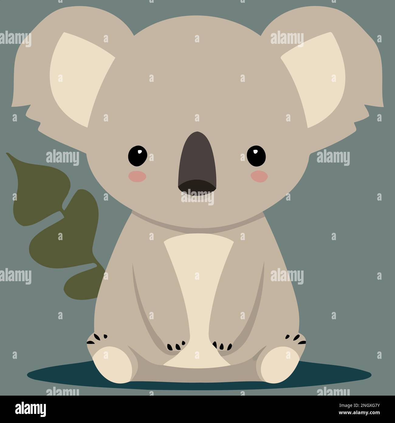 common koala herbivore mammal animal body Minimalist vector