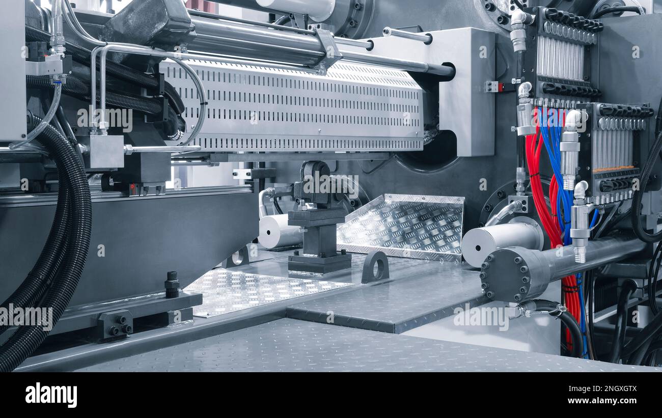 Production machine for manufacture products from pvc plastic extrusion