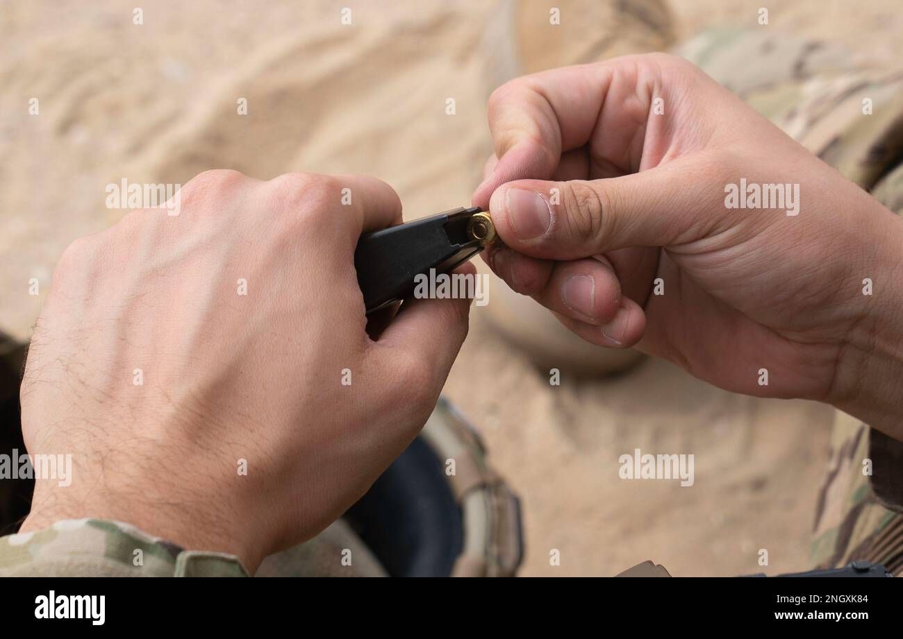 A U.S. Air Force Airman from the 386th Expeditionary Security Forces