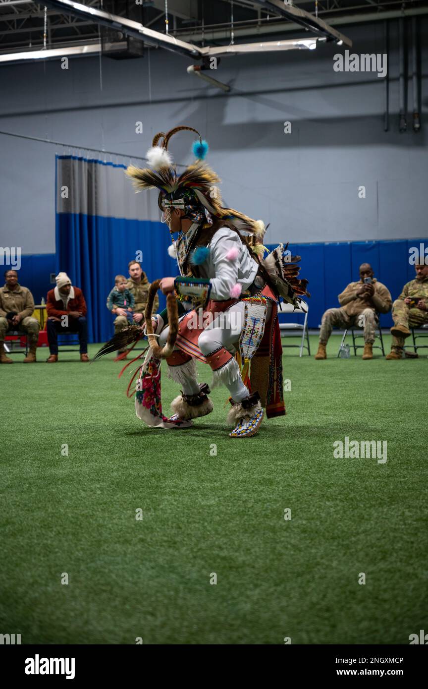 Native Af Two Native American dancers perform at the Native American Heritage ...
