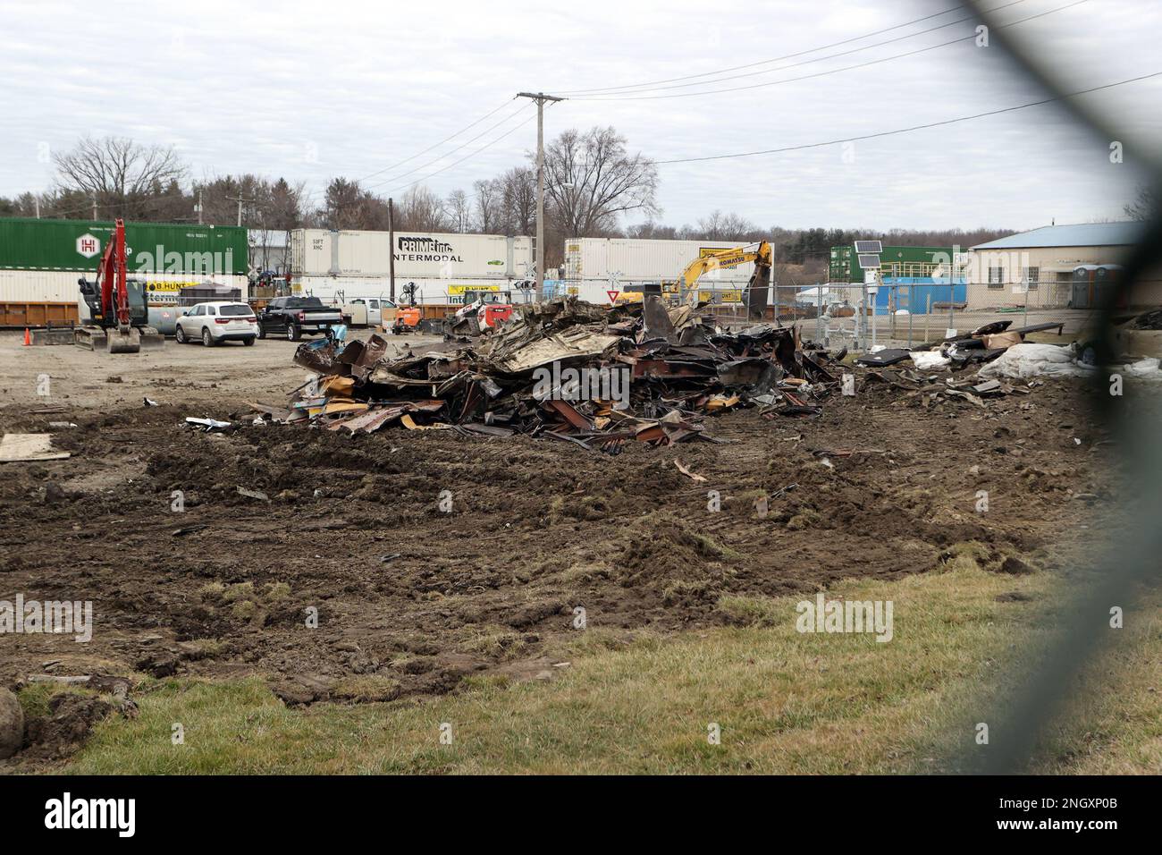 East Palestine, OH, USA. 19th Feb, 2023. View of East Palestine, Ohio